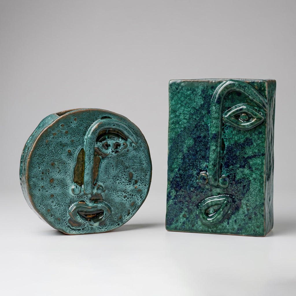 Vase Disque Visage