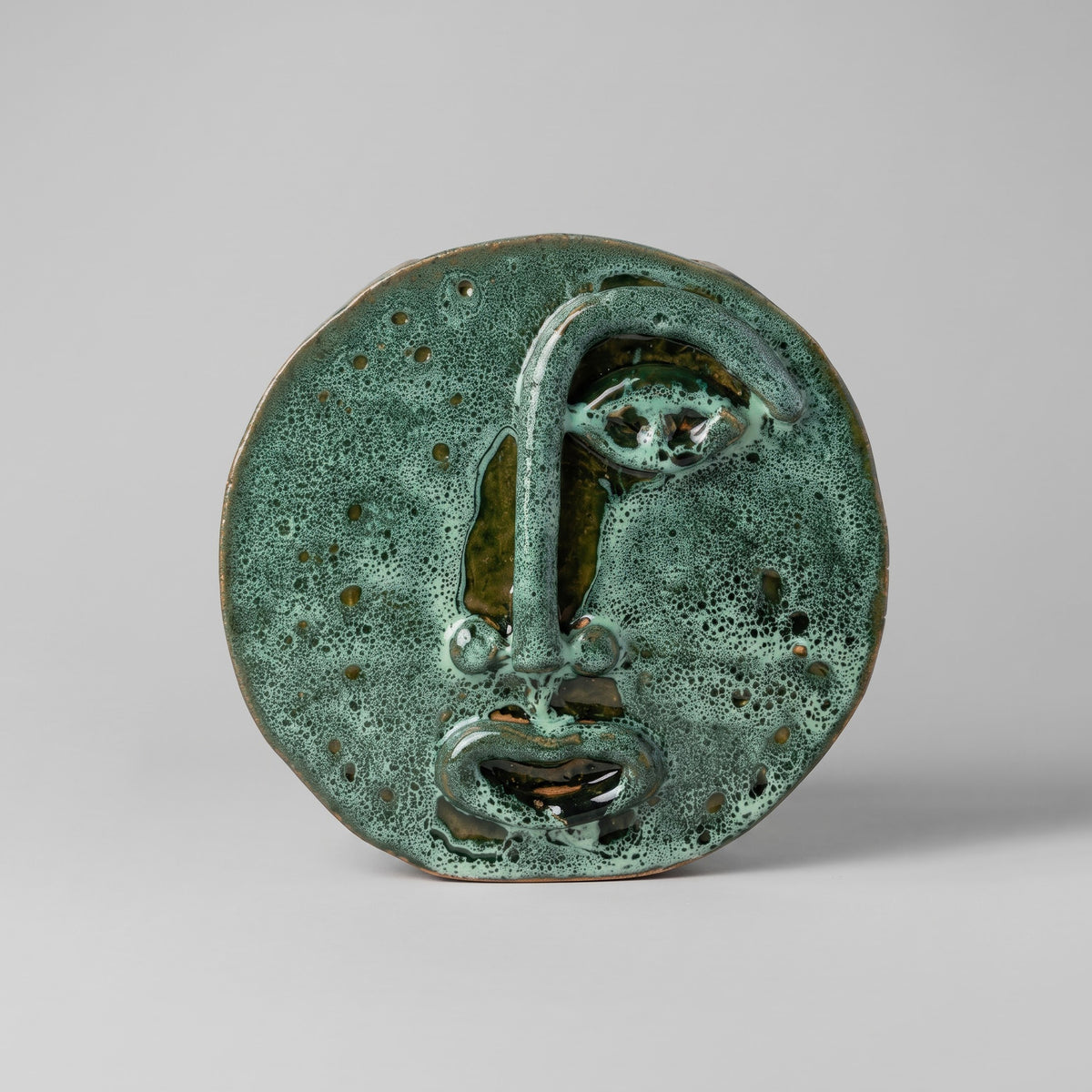 Vase Disque Visage