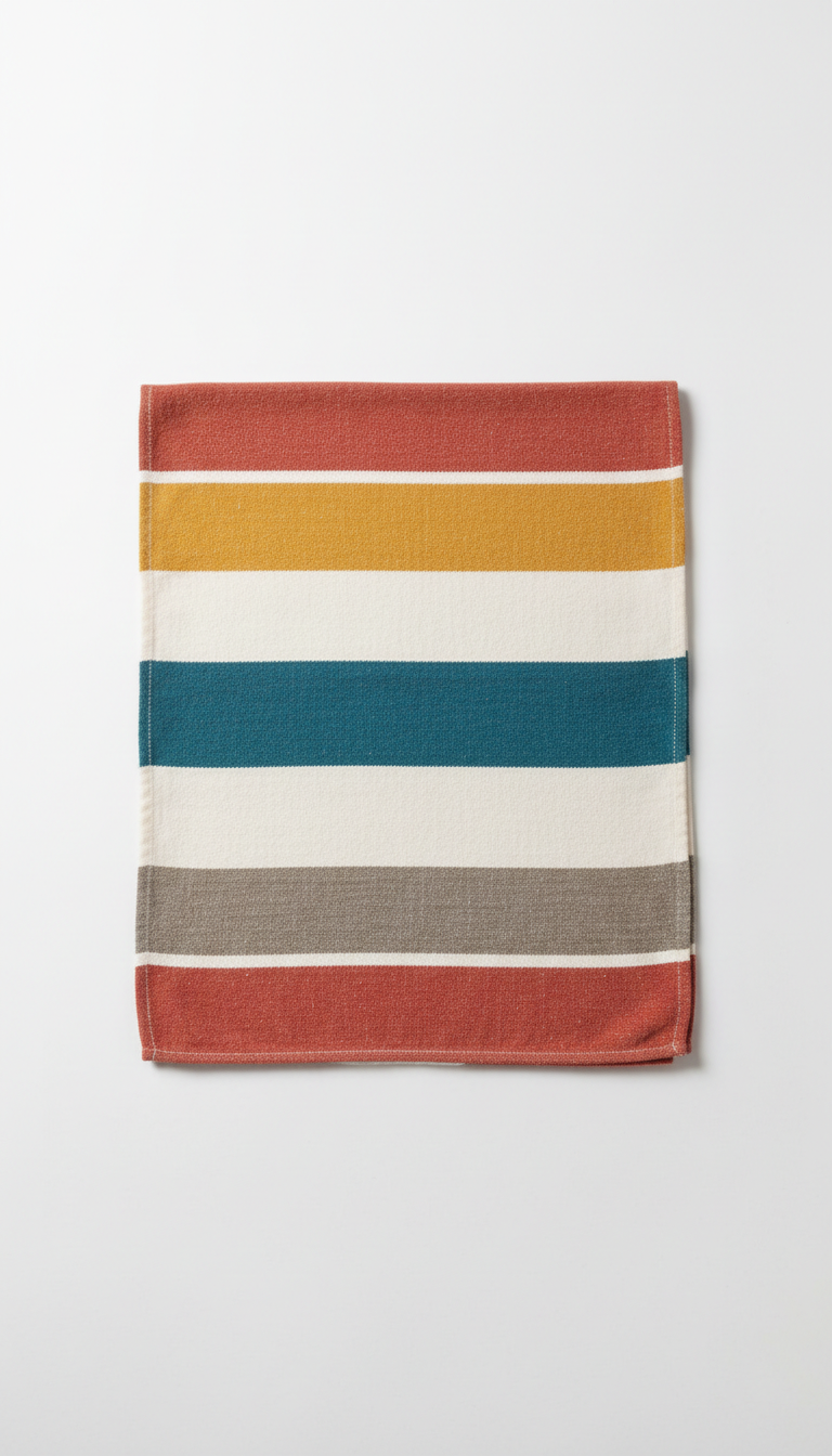 Fouta en coton tissée main